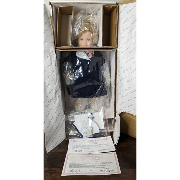 The Danbury Mint 17" Shirley Temple Movie Premiere Porcelain Doll New In Box